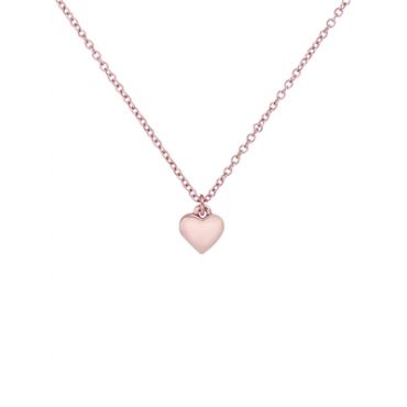 Ted Baker Hara Tiny Heart Rose Gold Necklace - Adjustable