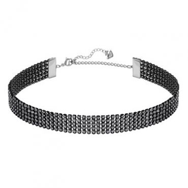 Swarovski Fit Ruthenium Choker Necklace