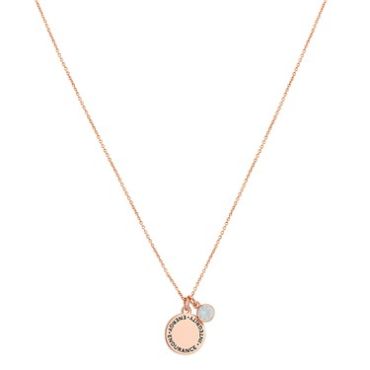 Karma October Birthstone Rose Gold Necklace