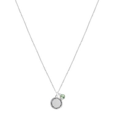 Karma August Birthstone Necklace - Silver