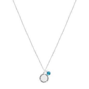 Karma March Birthstone Necklace - Adjustable