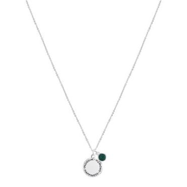Karma May Birthstone Necklace - Silver