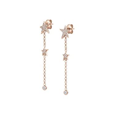 Nomination Stella Rose Gold Drop Star Earrings - Rose Gold