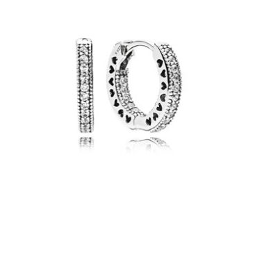 Pandora Hearts of PANDORA Hoop Earrings