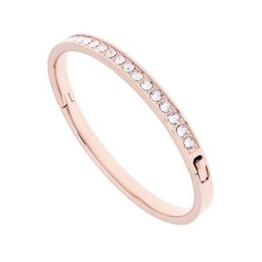 Ted Baker Clemara Hinge Crystal Rose Gold Bangle