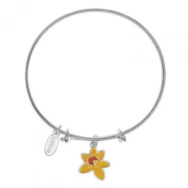 Karma Marie Curie Daffodil Bangle - Silver