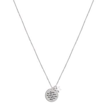 Karma Silver Friendship Necklace - Silver