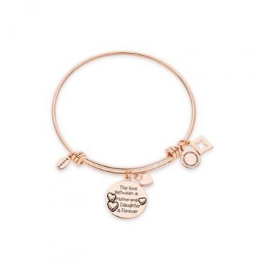 Karma Rose Gold Mother Daughter Bangle - Adjustable