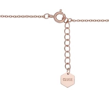 CLUSE Idylle Rose Gold Marble Bar Chain Bracelet