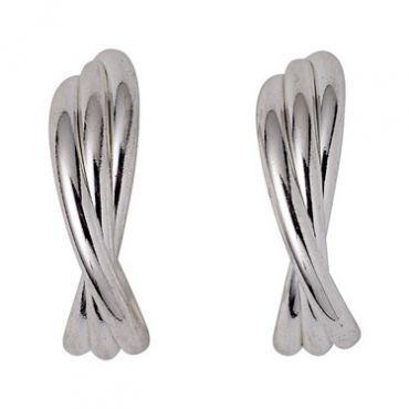 Pilgrim Jenifer Silver Twisted Hoops