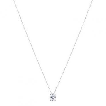 Argento Solitaire Square Necklace - 45cm