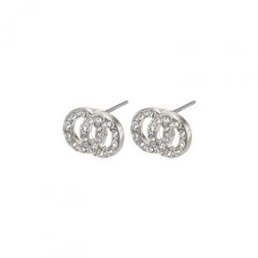 Pilgrim Silver Victoria Crystal Earrings