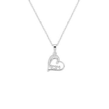 Argento Silver Mum Heart Necklace - Adjustable