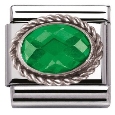 Nomination Emerald Cubic Zirconia Charm
