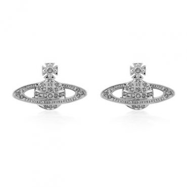 Vivienne Westwood Mini Bas Silver Earrings - Silver