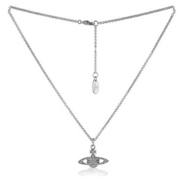 Vivienne Westwood Mini Bas Silver Necklace - Silver