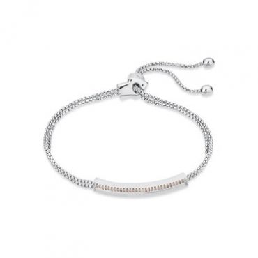 August Woods Silver Crystal Long Bracelet - Assorted