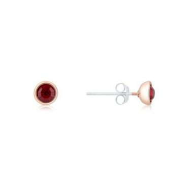 Karma Rose Gold January Stud Earrings