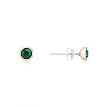 Karma Rose Gold May Stud Earrings - Rose Gold