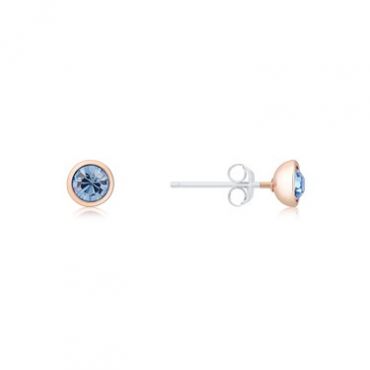 Karma Rose Gold September Stud Earrings