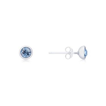 Karma Silver June Stud Earrings