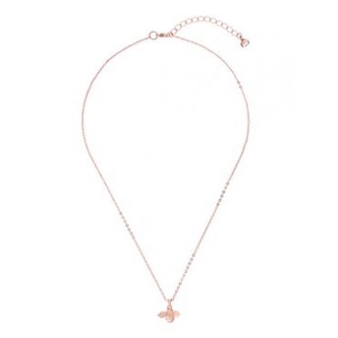 Ted Baker Bellema Brushed Rose Gold Bumble Bee Necklace - Adjustable