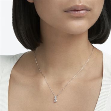 Swarovski Attract Trilogy White Necklace - 45cm