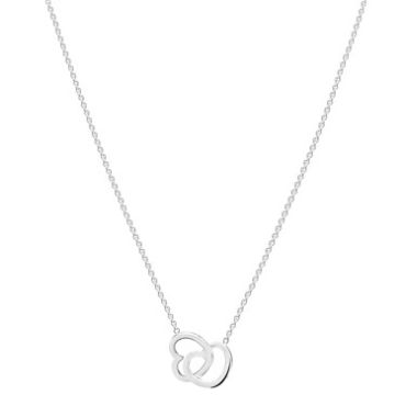 Argento Recycled Silver Interlinking Heart Necklace - 45cm