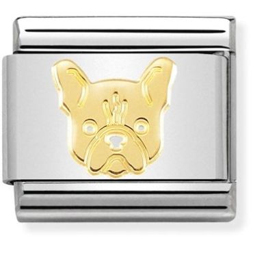 Nomination Gold French Bulldog Charm