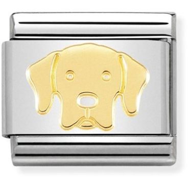 Nomination Gold Labrador Dog Charm