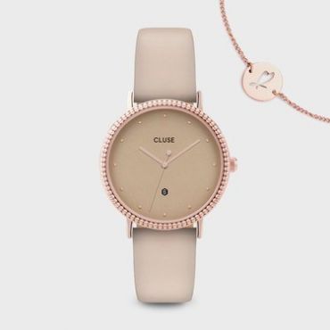 CLUSE Le Couronnement Gold Dust + Rose Gold Watch