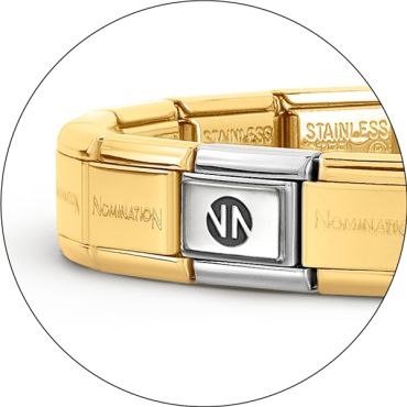 Nomination Classic Gold Plated Starter Bracelet - 20 Links / 18cm