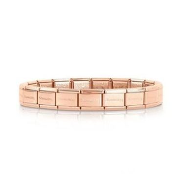 Nomination Classic Rose Gold Plated Starter Bracelet - 20 Links / 18cm