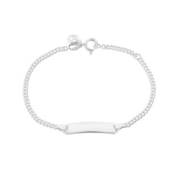 Argento Childrens Engravable Bar Bracelet - 16cm