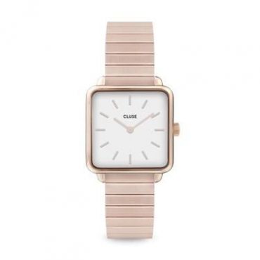 CLUSE La Tétragone Linked Rose Gold Watch