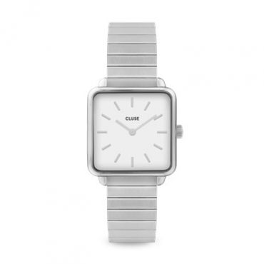CLUSE La Tétragone Linked Silver Watch