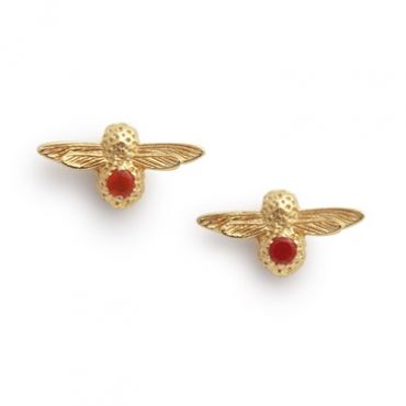 Olivia Burton Celebration Bee July Earrings - Gold