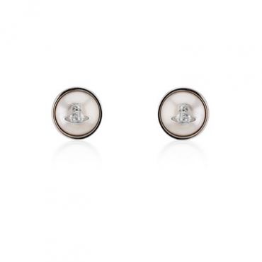 Vivienne Westwood Silver Olga Pearl Earrings - Silver