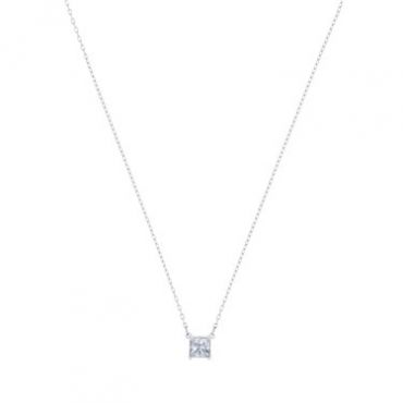 Swarovski Attract Silver Square Necklace