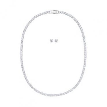 Swarovski Tennis Deluxe Set - Rhodium