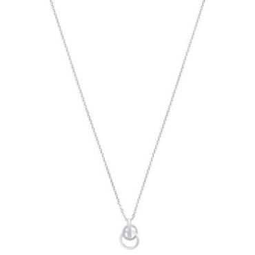 Argento Silver Small Linked Circle Necklace - 925 Silver