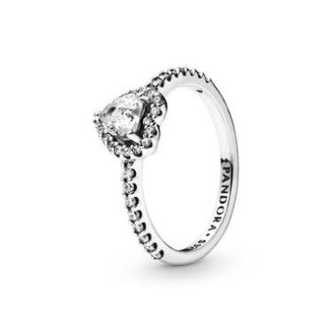Pandora Elevated Heart Ring - Ring Size 52