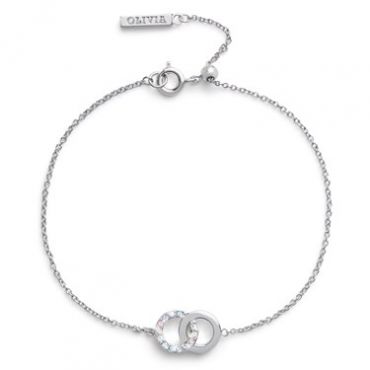 Olivia Burton Silver Rainbow Chain Bracelet - Adjustable