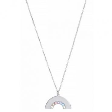 Olivia Burton Silver Rainbow Necklace - Silver