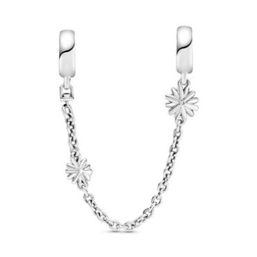 Pandora Daisy Flower Safety Chain - Silver