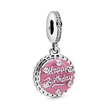 Pandora Pink Birthday Cake Dangle Charm