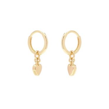 Ted Baker Gold Tiny Heart Huggie Earrings