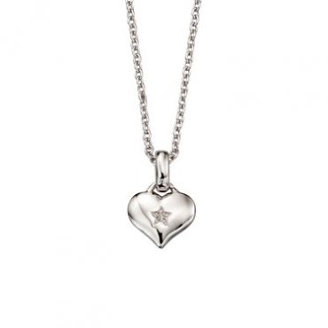 Little Star Bella Diamond Heart Necklace