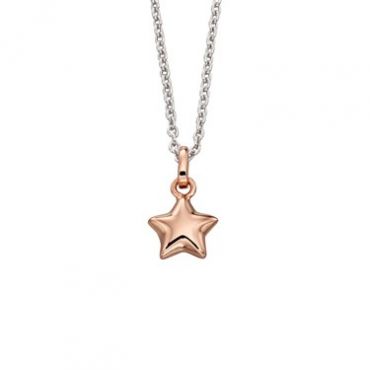Little Star Childrens Harper Mixed Metal Star Necklace