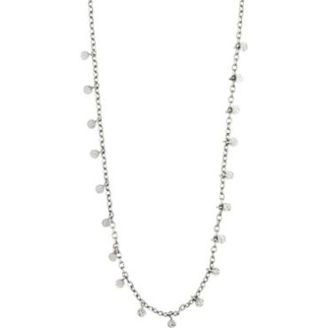Pilgrim Silver Panna Disc Necklace - 50cm